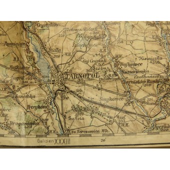 Австро-Венгерская карта времён ПМВ- Броды- Тернополь, 1:40000. Espenlaub militaria